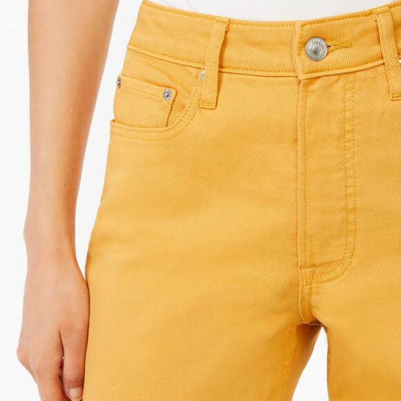 NWT Free Assembly Women's 90's High Rise Yellow Straight Jeans, size 20 (short) - Picture 3 of 9